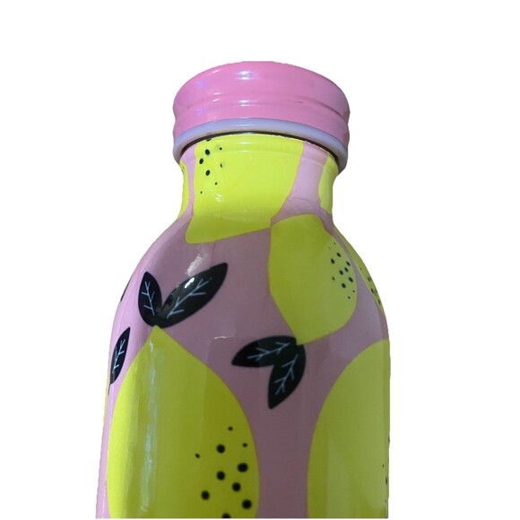 Manna Lemons Stainless Steel Water Bottle - Holds 17 oz - Glossy Finish - 10" - Picture 5 of 16